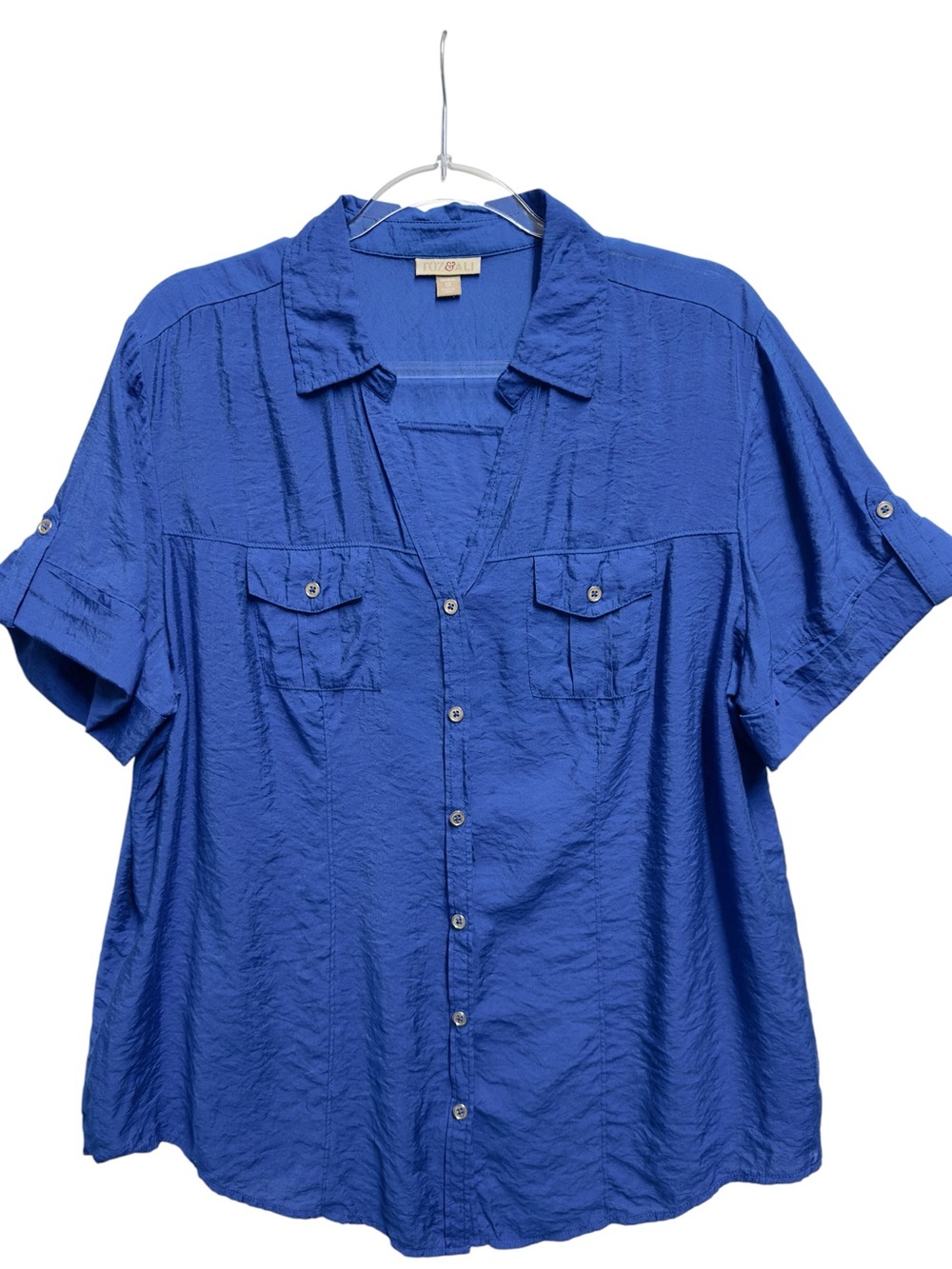 Tuxedo Satin Rayon Silky Knit Twill Seersucker Chambray Chino Shirt Blouse